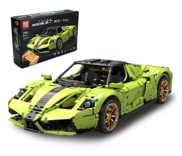 Mould King Klocki konstrukcyjne Ferrari Enzo zielony 2790 el. - 1551534 - zdjęcie